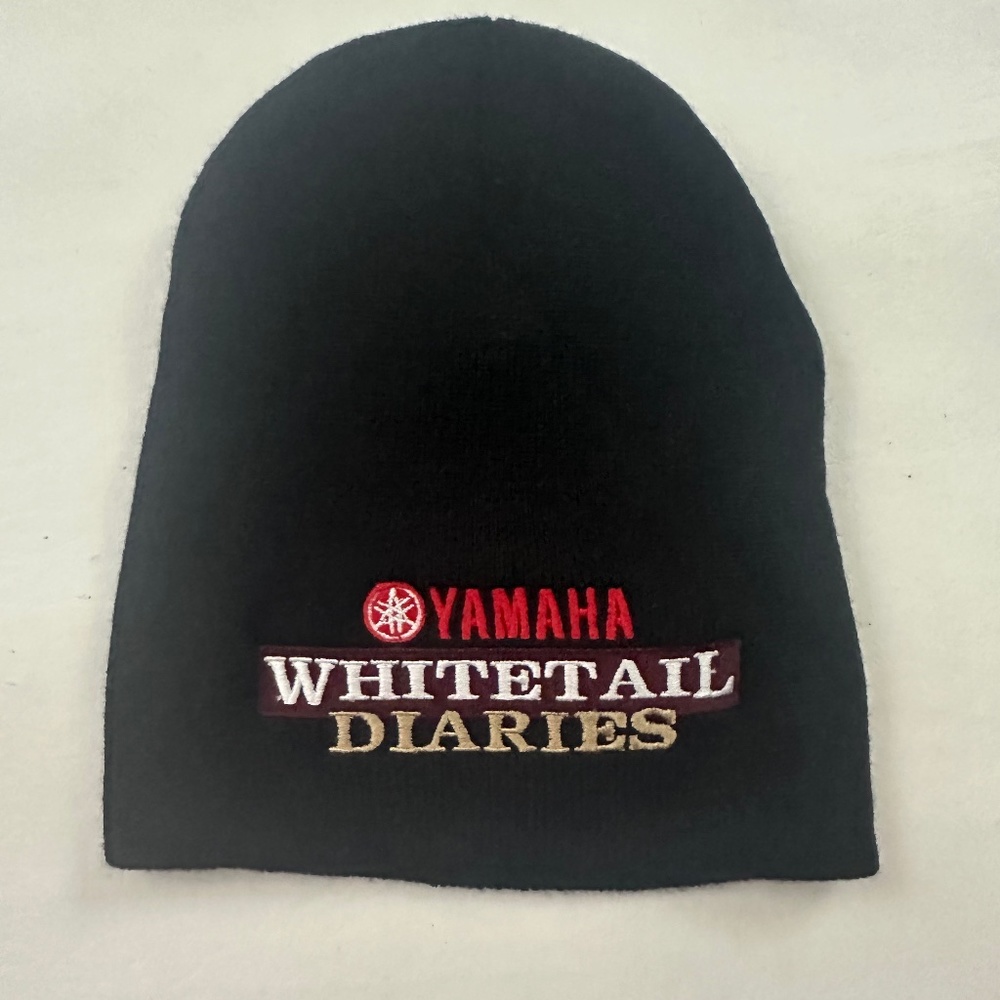 New Yamaha Logo Knit Beanie Hat Black One Size